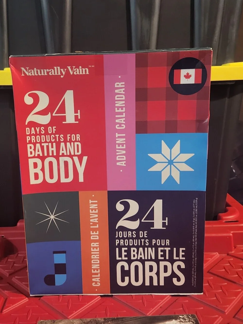 NWT Huge Box Vain 24 Days of Products for Bath and Body Advent Calendar